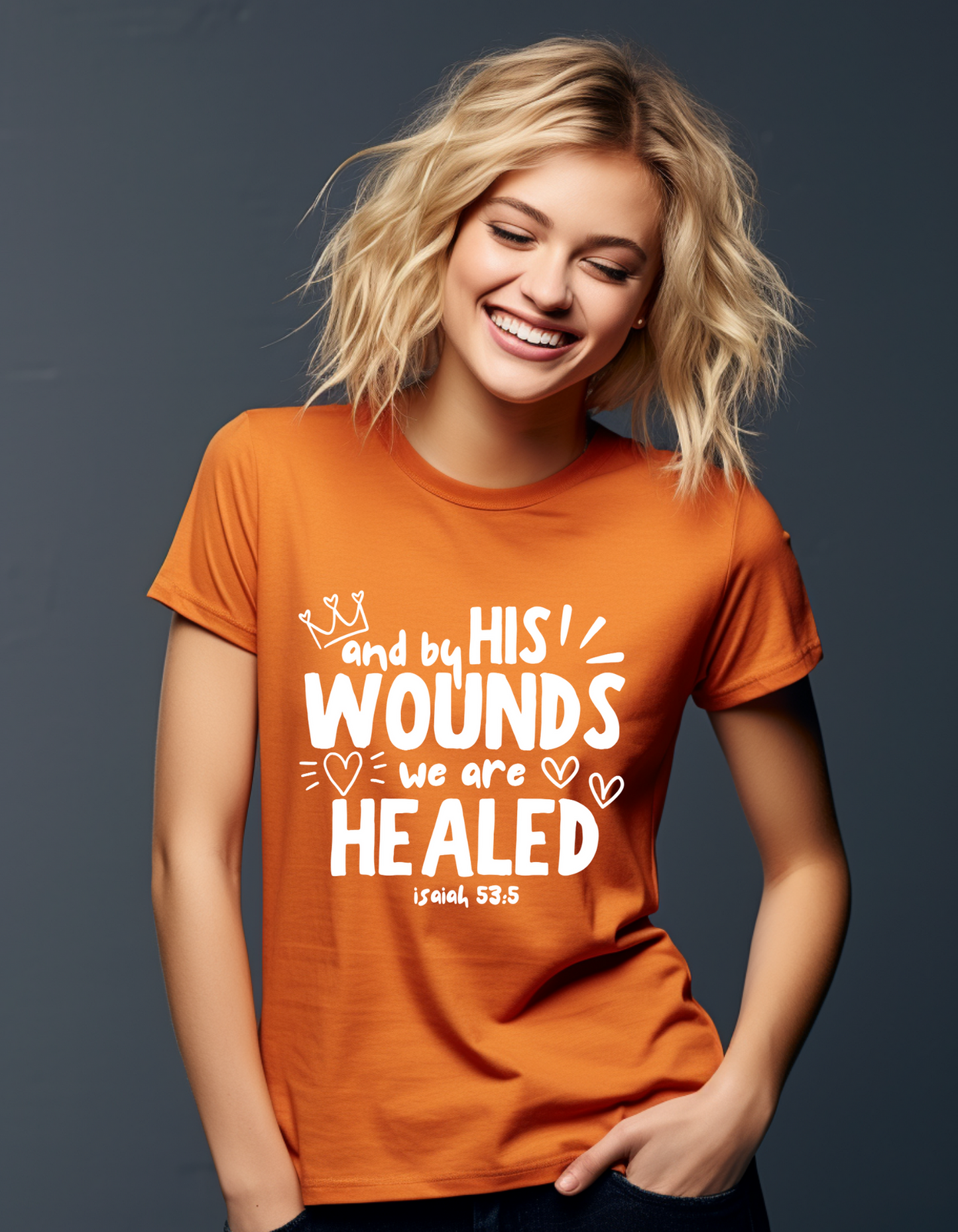 By His Wounds We Are Healed T-shirt