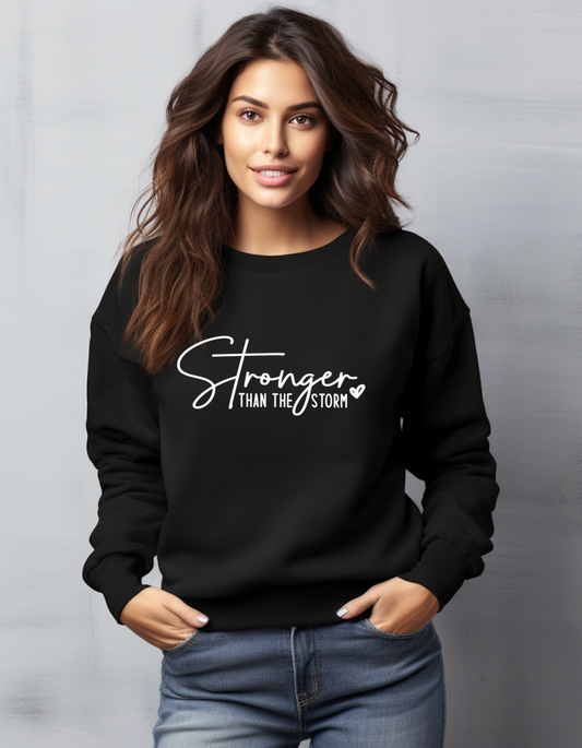 Stronger Than The Storm Heart Sweater