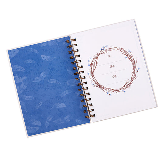 He Will Cover You With His Feathers Spiral-bound Journal
