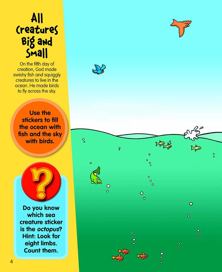 The Beginner's Bible Wild About Creation Sticker and Activity Book