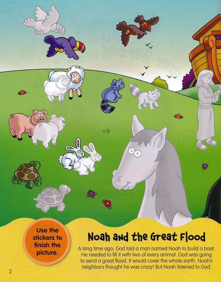 The Beginner's Bible Super Heroes of the Bible Sticker and Activity Book
