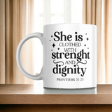 Clothed in Strength 11oz Mug