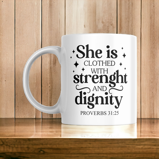 Clothed in Strength 11oz Mug